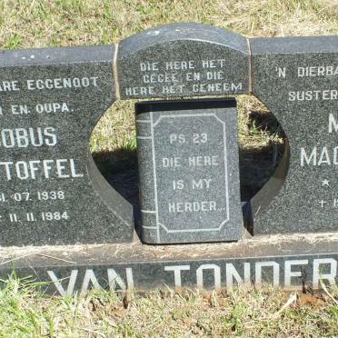 TONDER Jacobus Christoffel, van 1938-1984 :: VAN TONDER Maria Magdalena 1969-1990