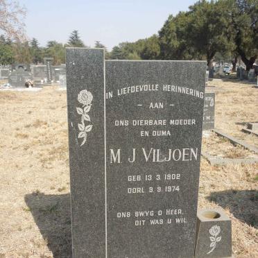 VILJOEN M.J. 1902-1974