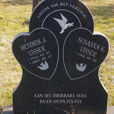 VISSER Hendrik J. 1943-2007 &amp; Susanna K. 1948-