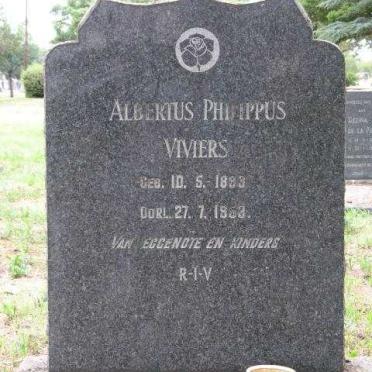 VIVIERS Albertus Philippus 1893-1953