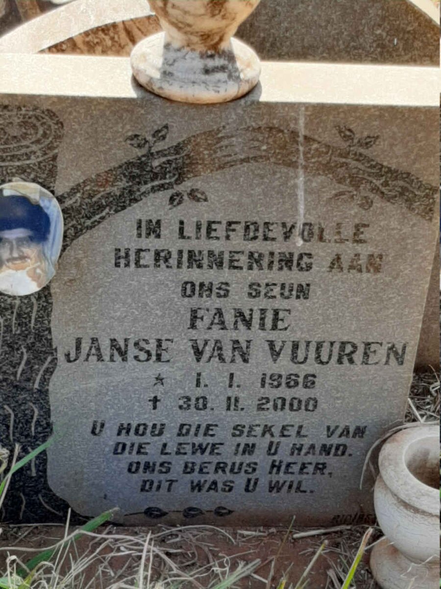 VUUREN Fanie, Janse van 1966-2000