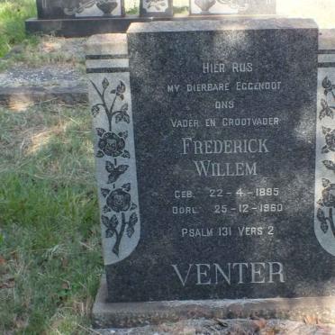 VENTER Frederick Willem 1895-1960