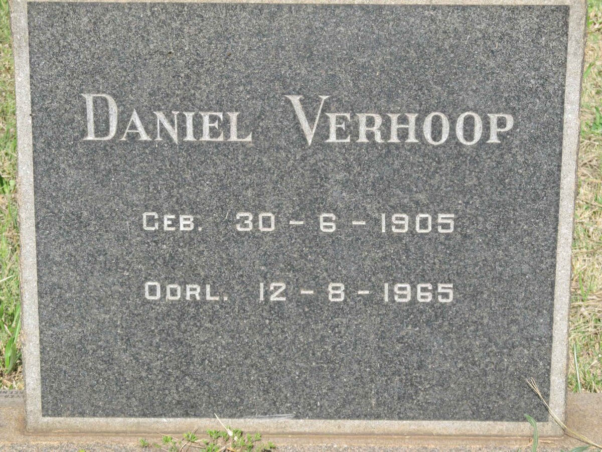 VERHOOP Daniel 1905-1965