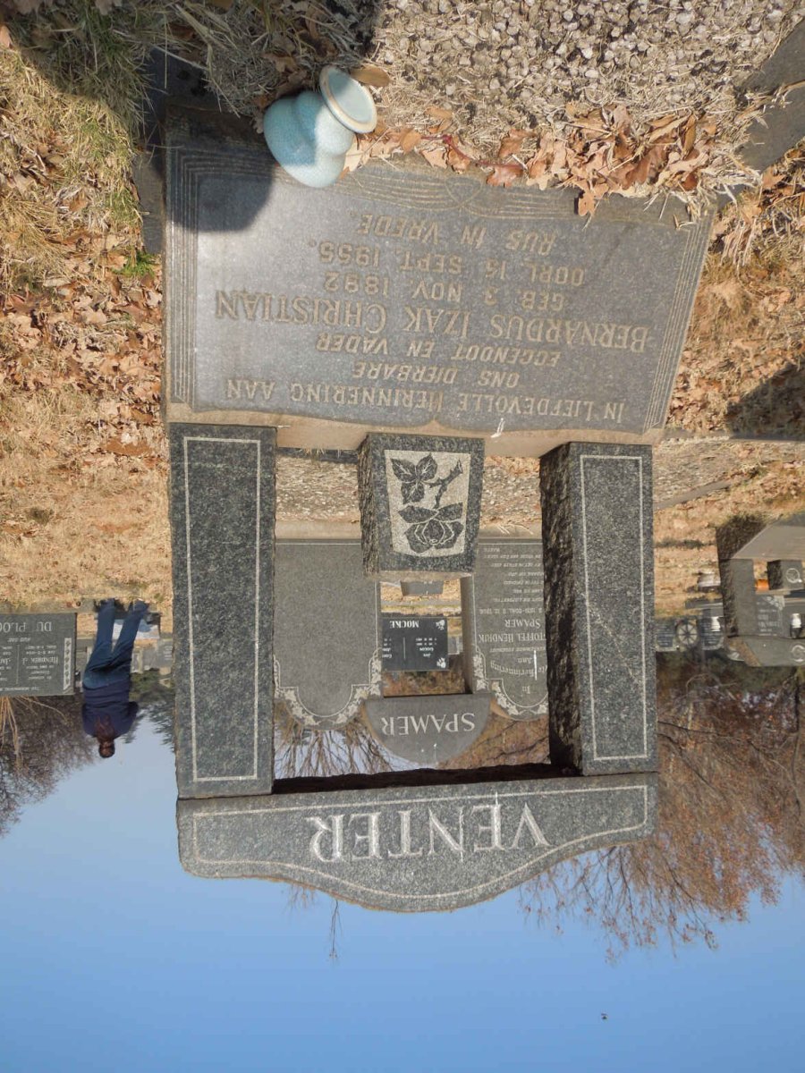 VENTER Bernardus Izak Christian 1892-1955