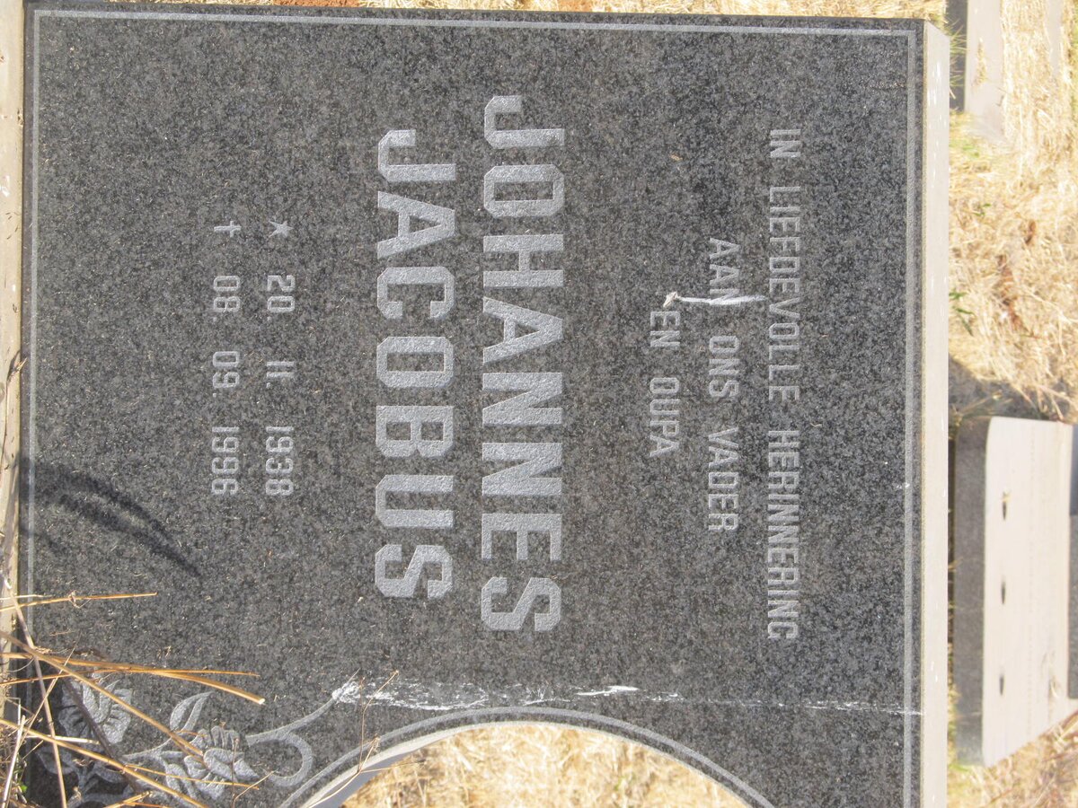 VORSTER Johannes Jacobus 1938-1996 &amp; Emelie Magrietha 1941-1996