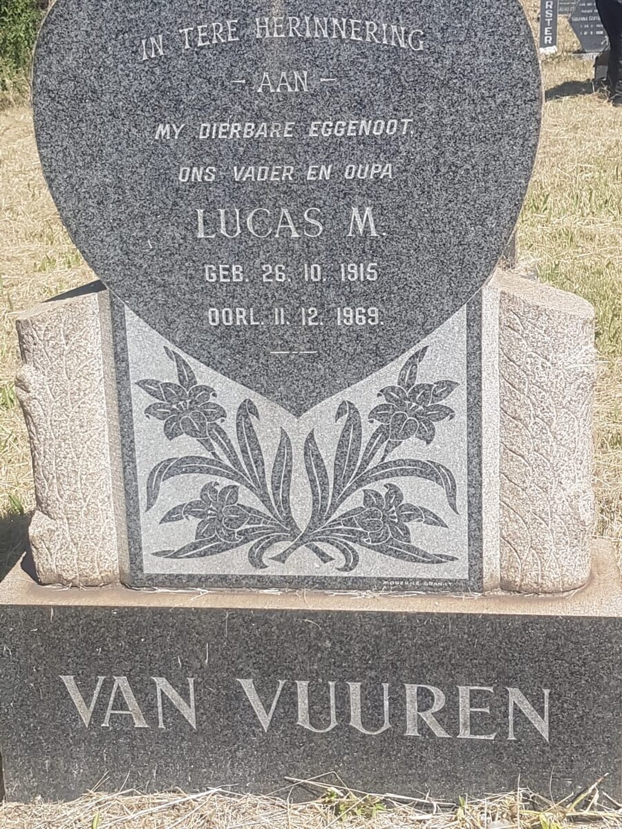 VUUREN Lucas M., van 1915-1969
