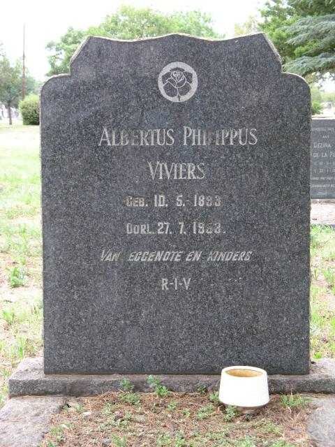 VIVIERS Albertus Philippus 1893-1953