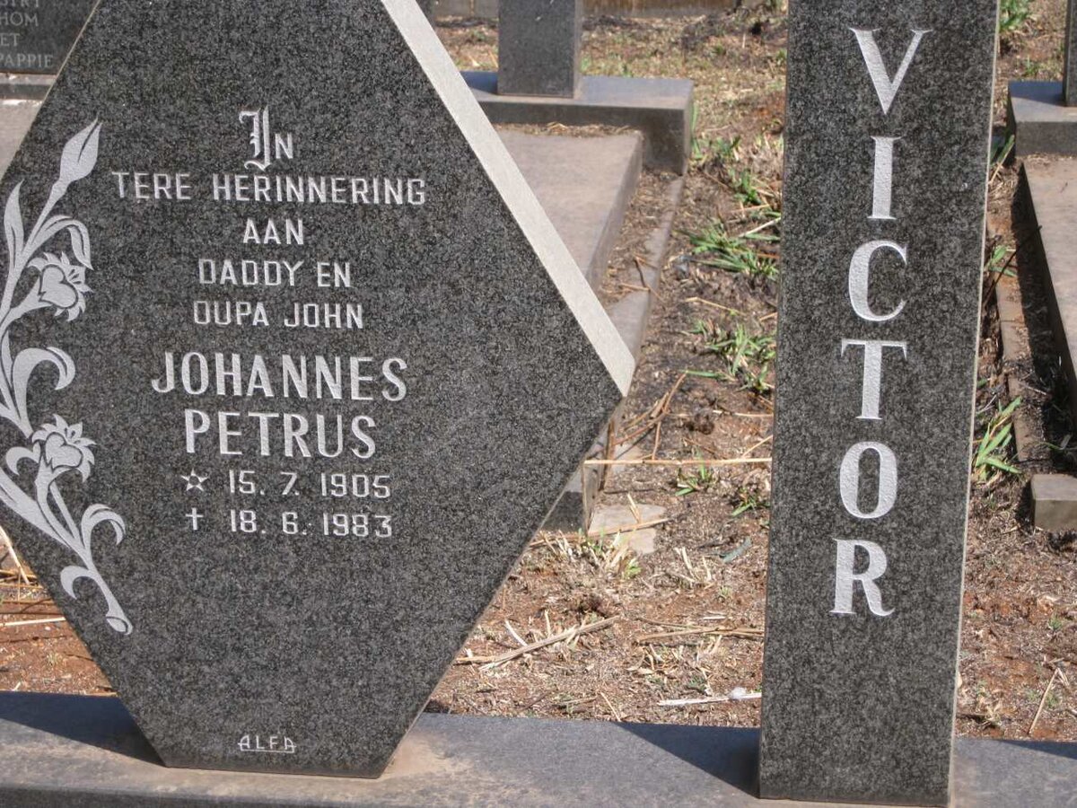 VICTOR Johannes Petrus 1905-1983