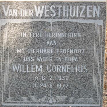 WESTHUIZEN Willem Cornelius, van der 1932-1977