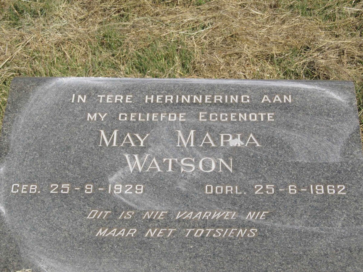 WATSON May Maria 1929-1962