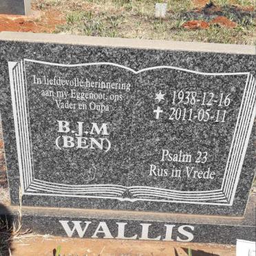 WALLIS B.J.M. 1938-2011