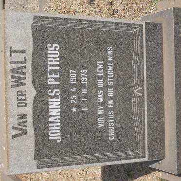 WALT Johannes Petrus, van der 1907-1975