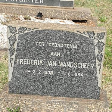 WANDSCHEER Frederik Jan 1903-1964