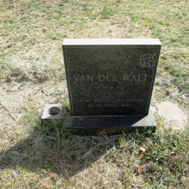 WALT Christiaan Daniel, van der 1953-1992