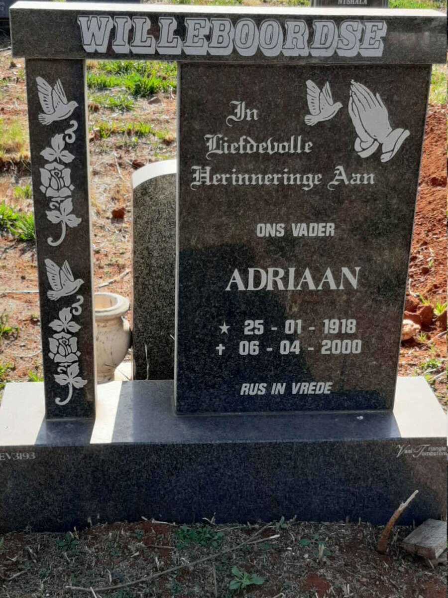 WILLEBOORDSE Adriaan 1918-2000