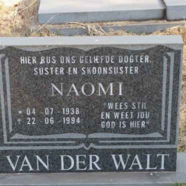 WALT Naomi, van der 1938-1994