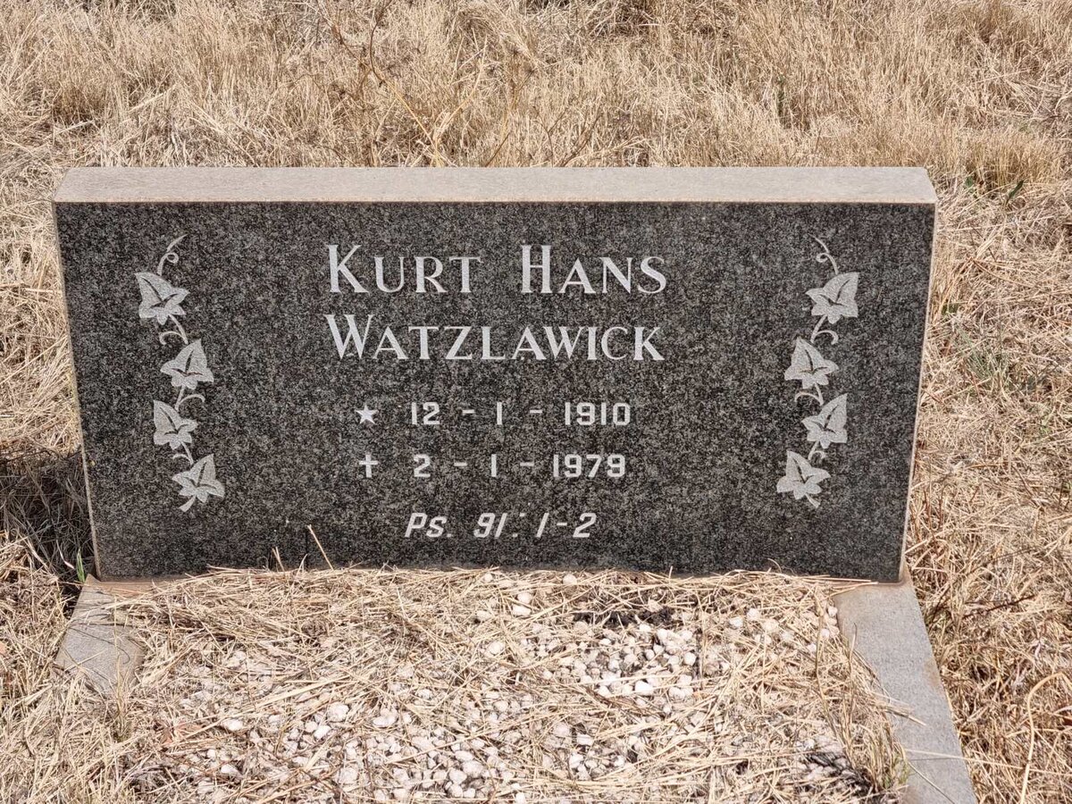 WATZLAWICK Kurt Hans 1910-1979