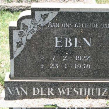WESTHUIZEN Eben, van der 1922-1958