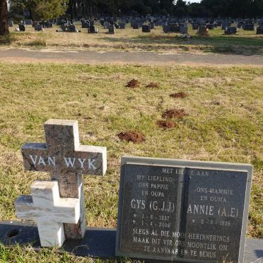 WYK Gys G.J.J., van 1937-2006 &amp; Annie A.E. 1939-