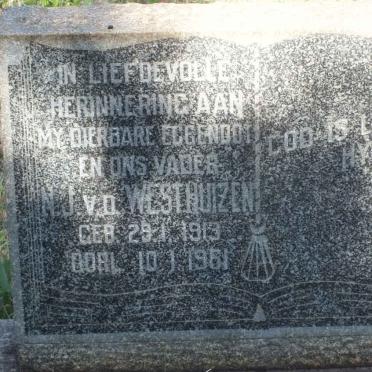 WESTHUIZEN N.J., v.d. 1913-1961