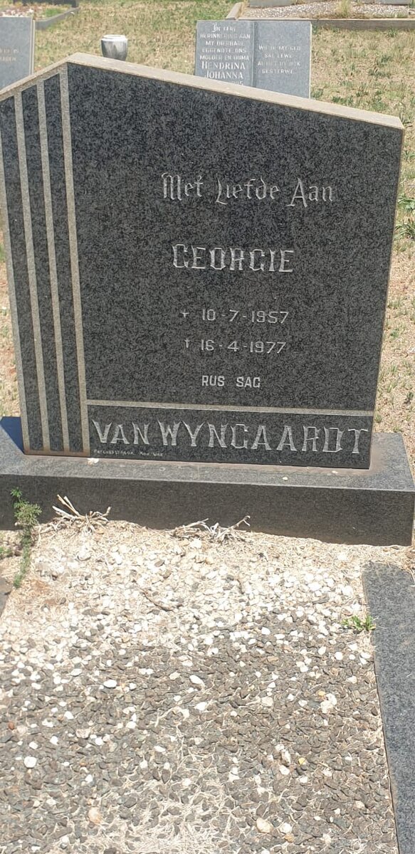 WYNGAARDT Georgie, van 1957-1977
