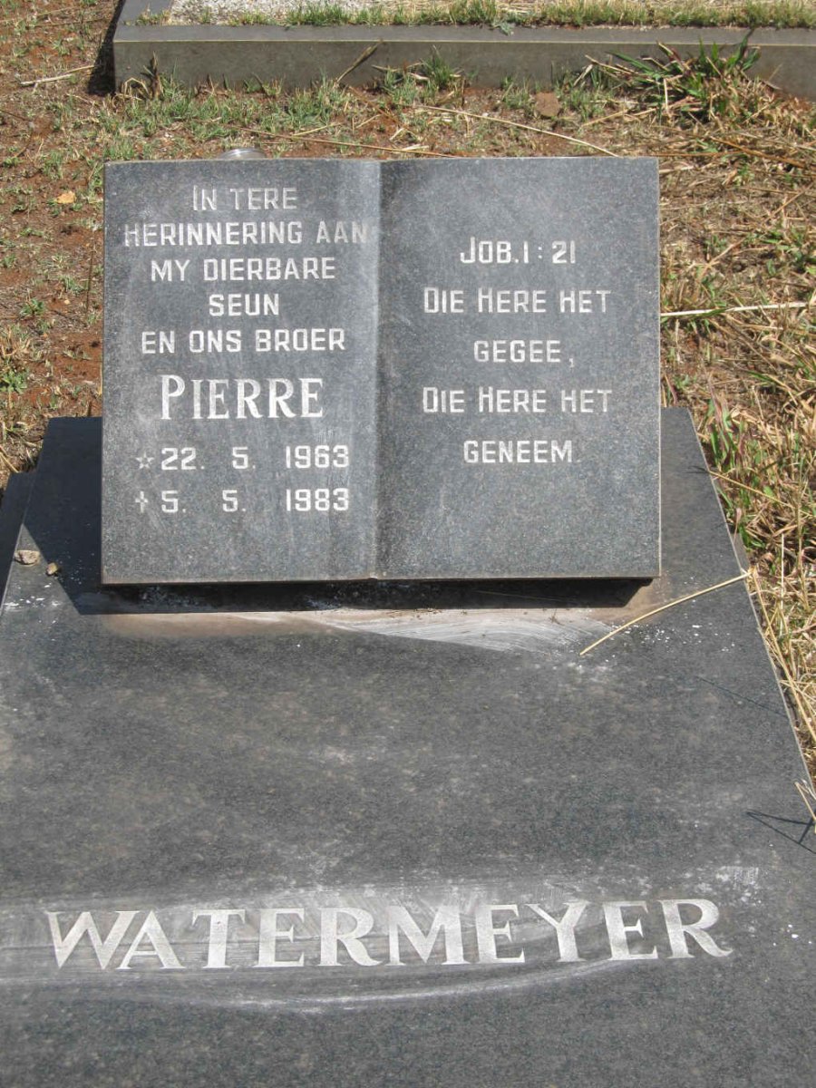 WATERMEYER Pierre 1963-1983