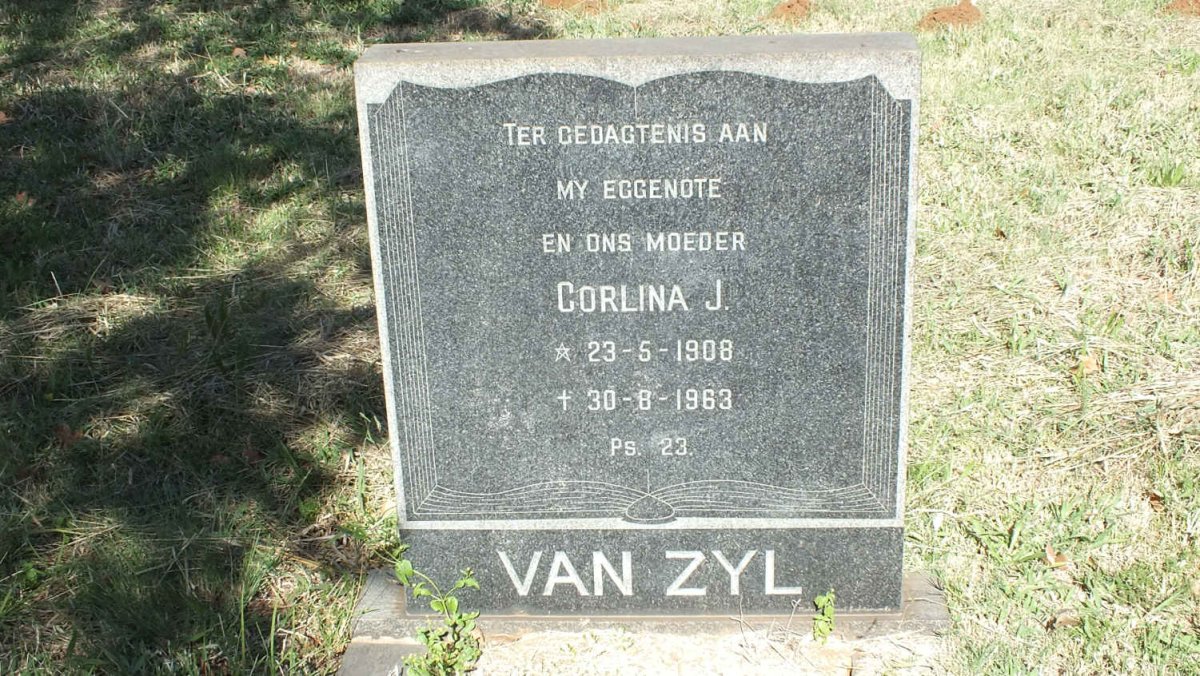 ZYL Corlina J., van 1908-1963