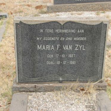 ZYL Maria F., van 1927-1961