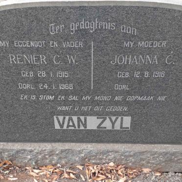 ZYL Renier C.W., van 1915-1968 &amp; Johanna C. 1916-