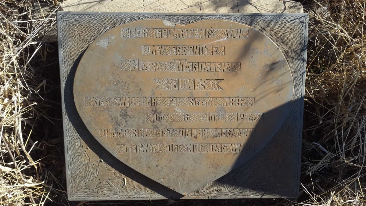 BEUKES Clara Magdalena nee WOLTER 1892-1914