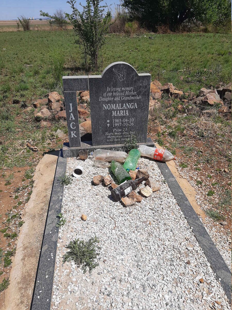 JACK Nomalanga Maria 1965-1997