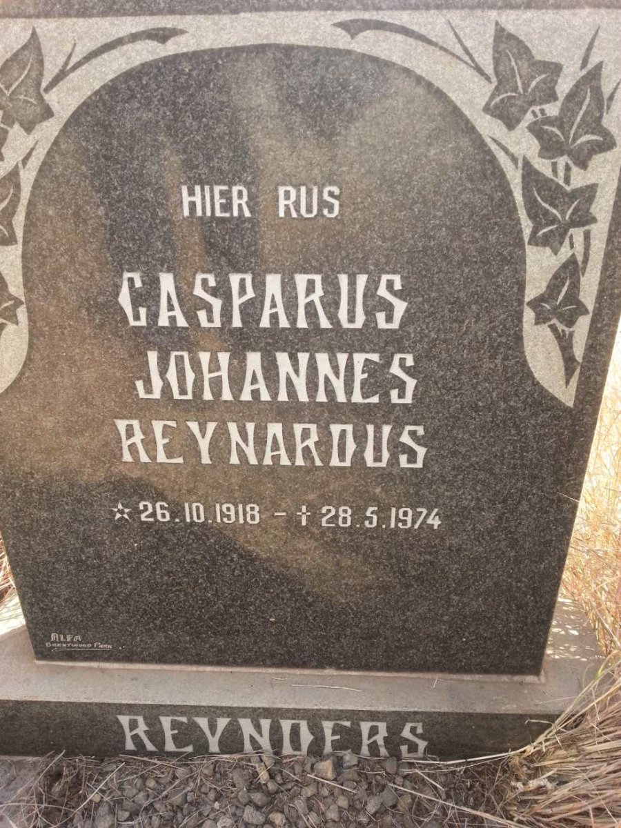 REYNDERS Casparus Johannes Reynardus 1918-1974