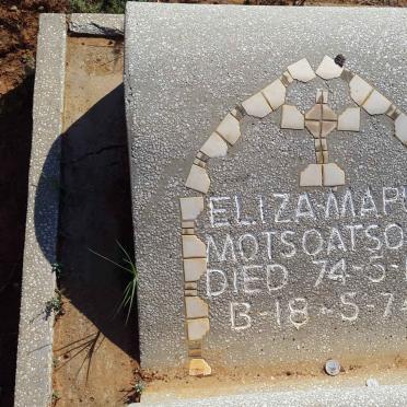 MOTSOATSOE  Eliza Mapul 1974-1974
