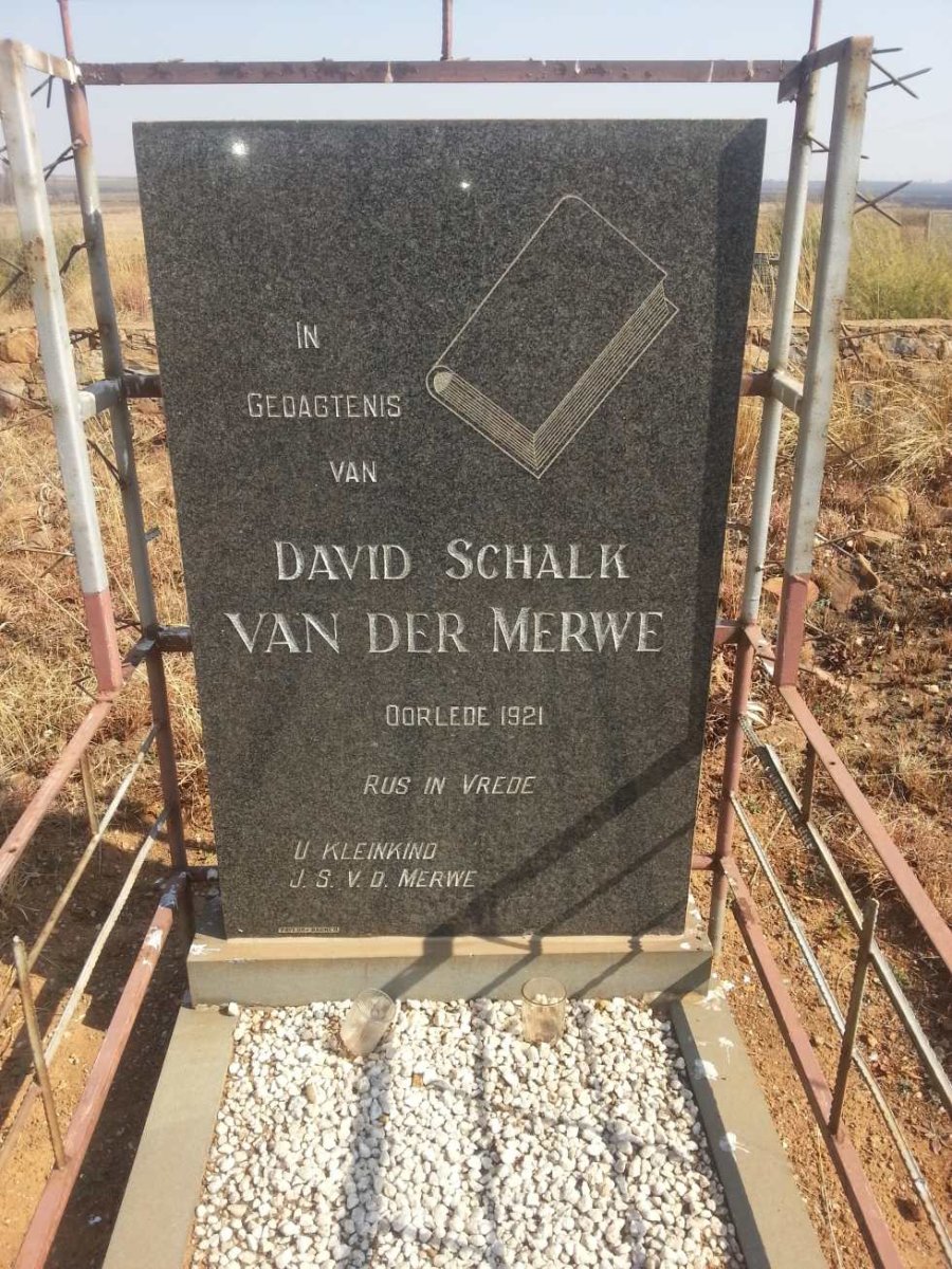 MERWE David Schalk, van der -1921