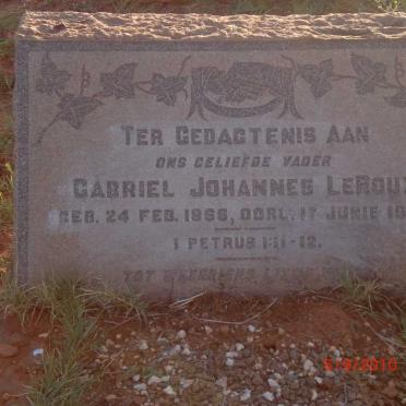 ROUX Gabriel Johannes, le 1866-1949