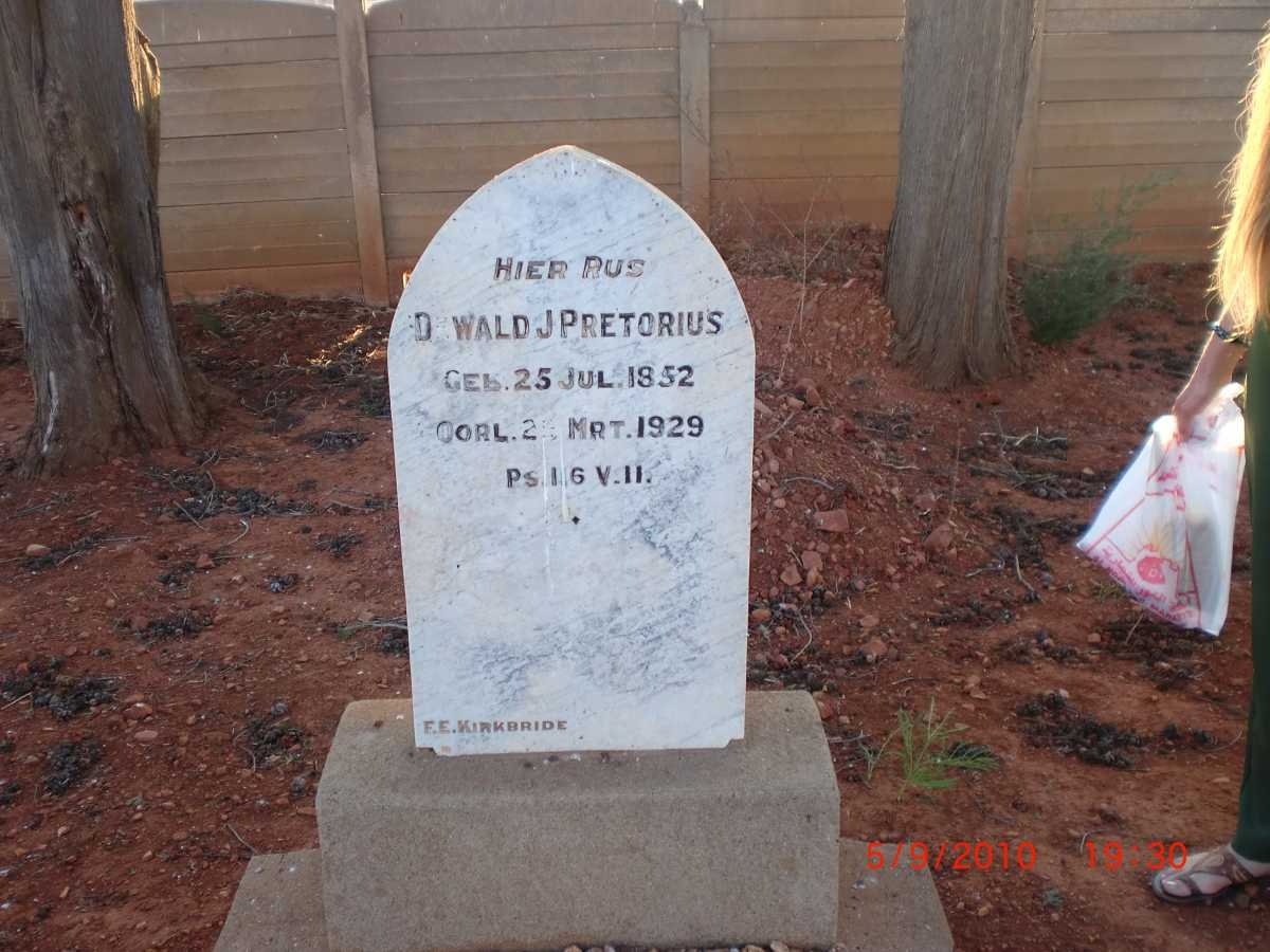 PRETORIUS Dewald J. 1852-1929