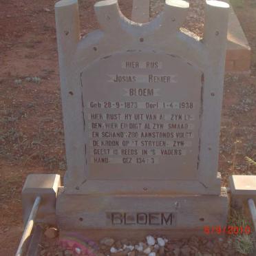 BLOEM Josias Renier 1873-1938