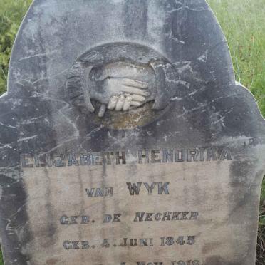 WYK Elizabeth Hendrika, van nee DE NECHKER 1845-1918