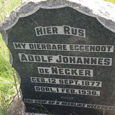 NECKER Adolf Johannes, de 1877-1930