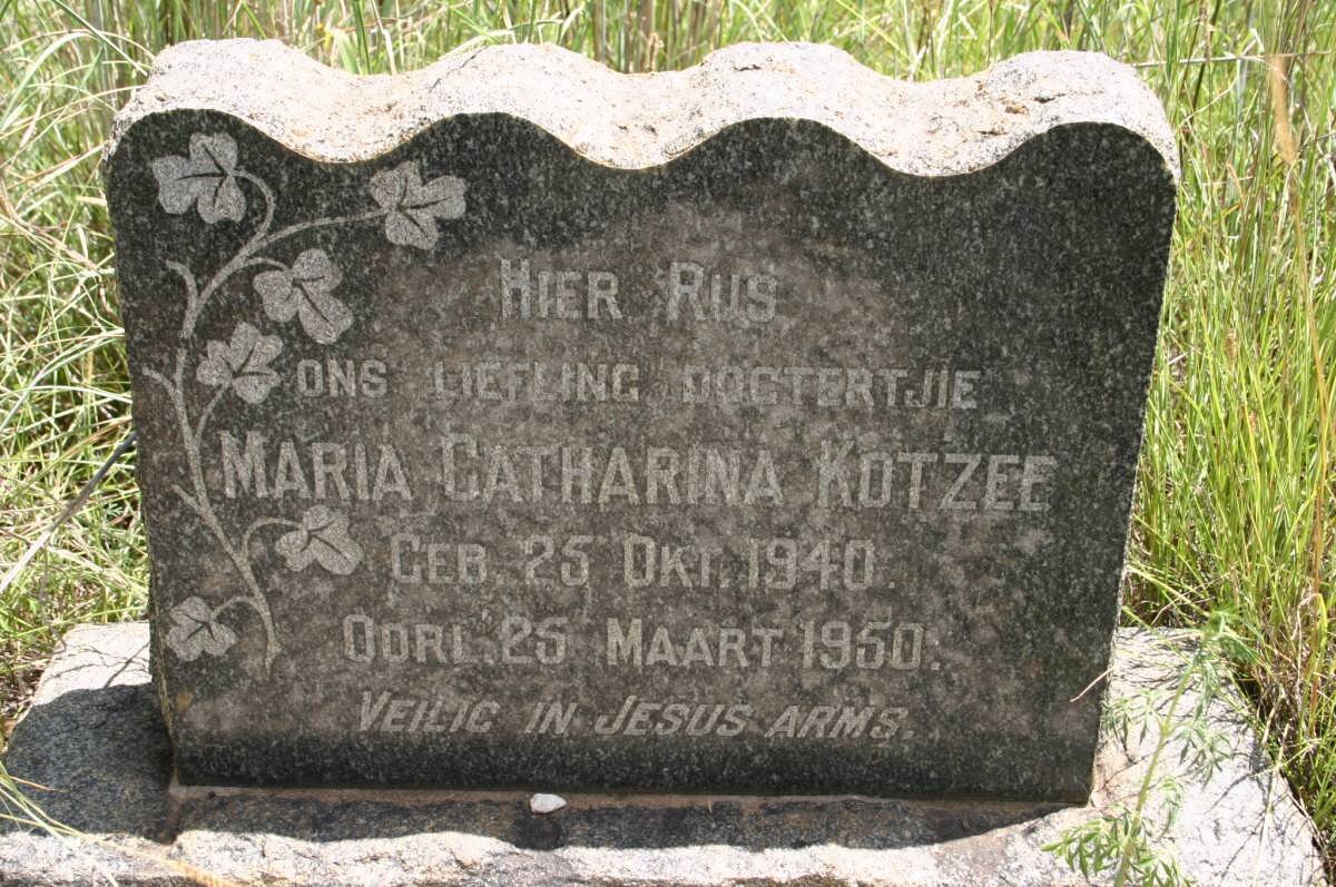 KOTZEE Maria Catharina 1940-1950