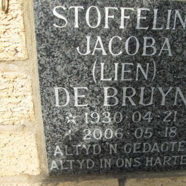 BRUYN Stoffelina Jacoba, de 1930-2006