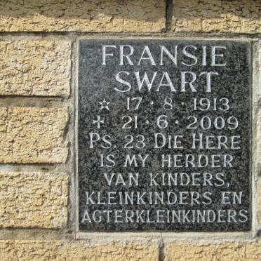 SWART Fransie 1913-2009