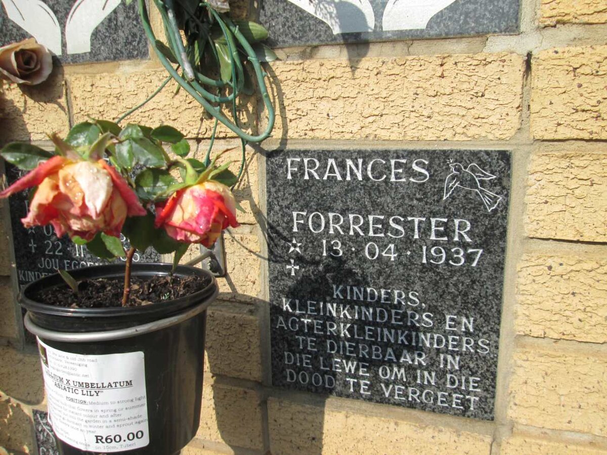 FORRESTER Frances 1937-