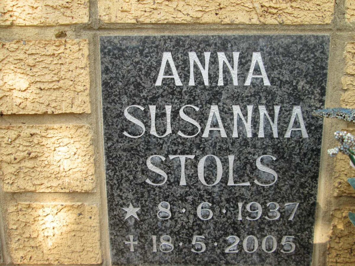 STOLS Anna Susanna 1937-2005