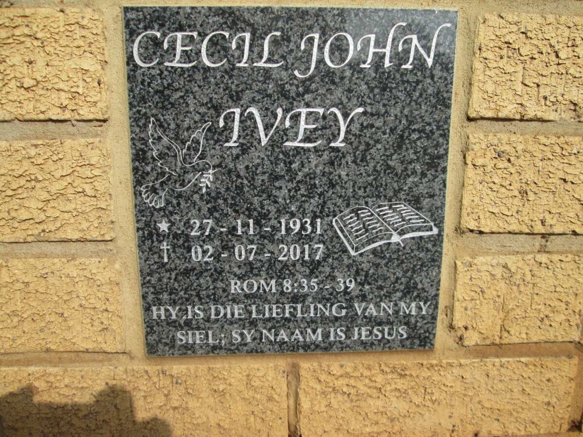 IVEY Cecil John 1931-2017