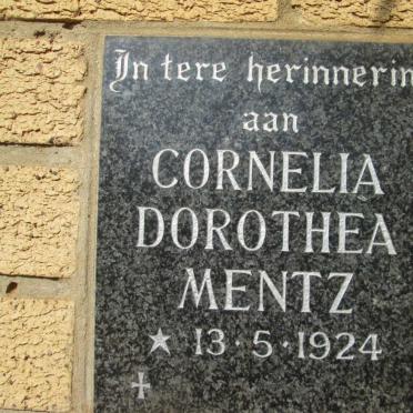 MENTZ Cornelia Dorothea 1924-