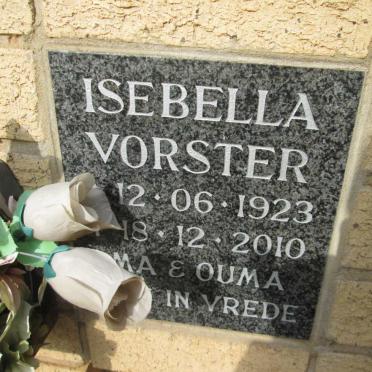 VORSTER Isebella 1923-2010