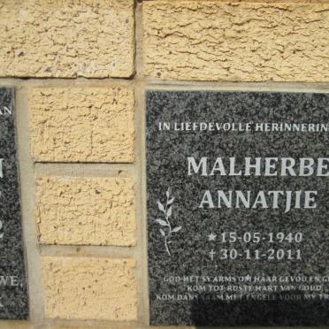 MALHERBE Annatjie 1940-2011
