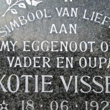VISSER Kotie 1927-