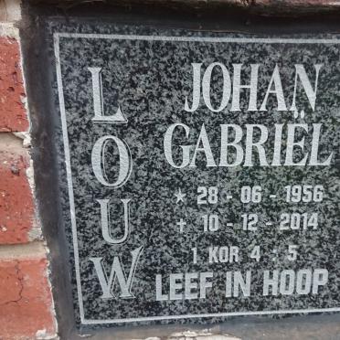 LOUW Johan Gabriel 1956-2014